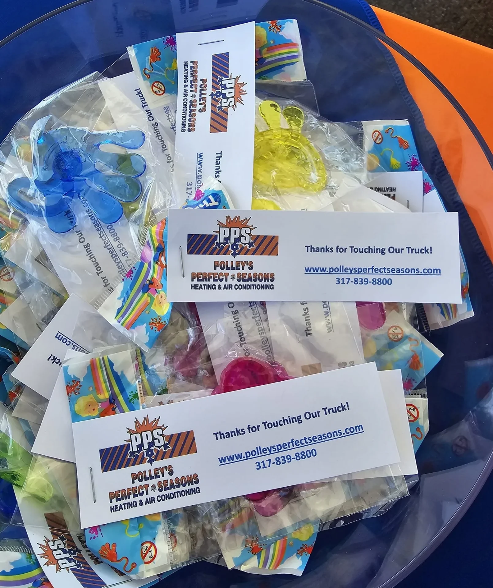 Polley's Perfect Seasons at a Plainfield community Touch-A-Truck event
