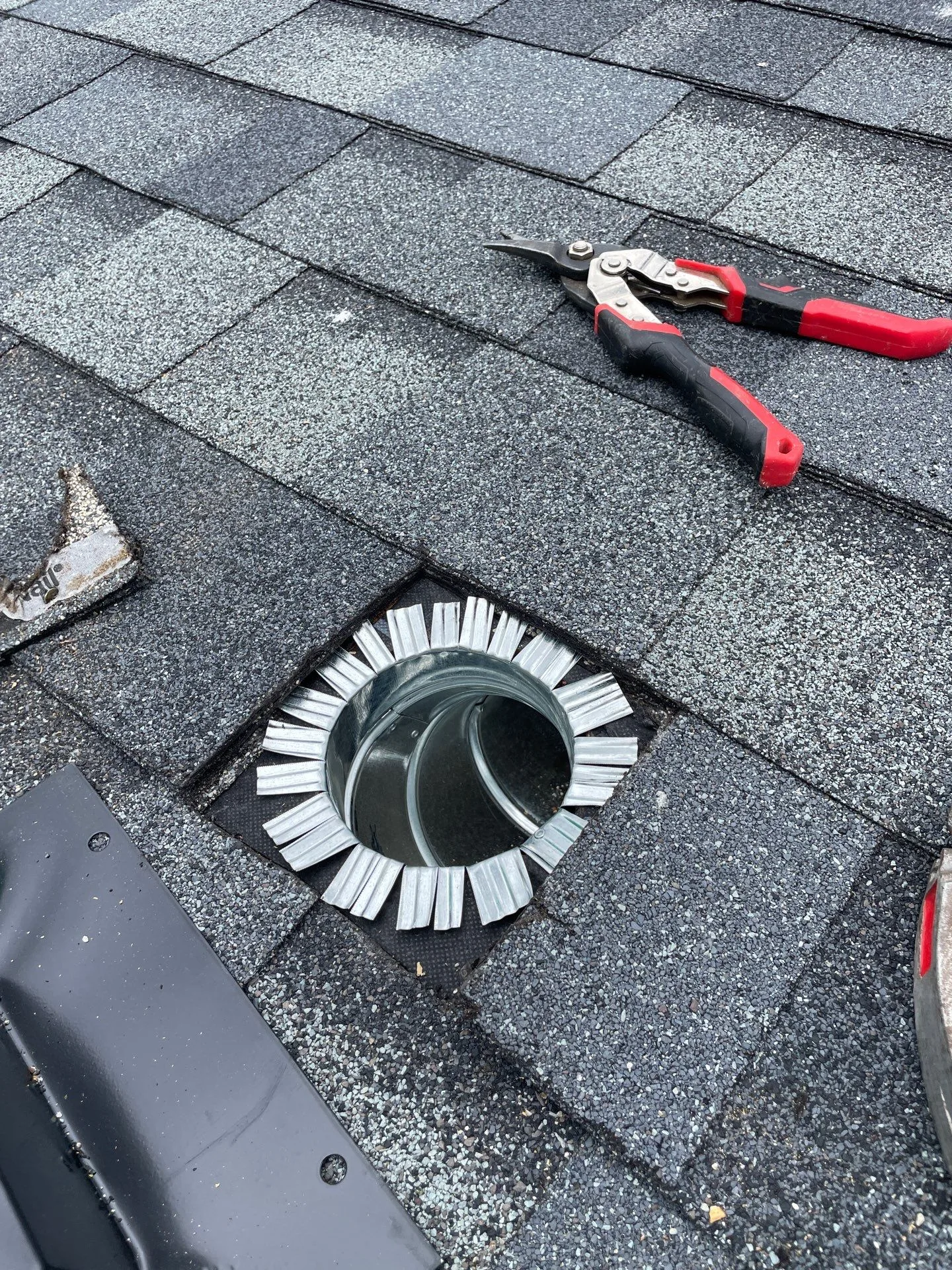 Roof vent installed during a whole-home duct cleaning in Plainfield, IN