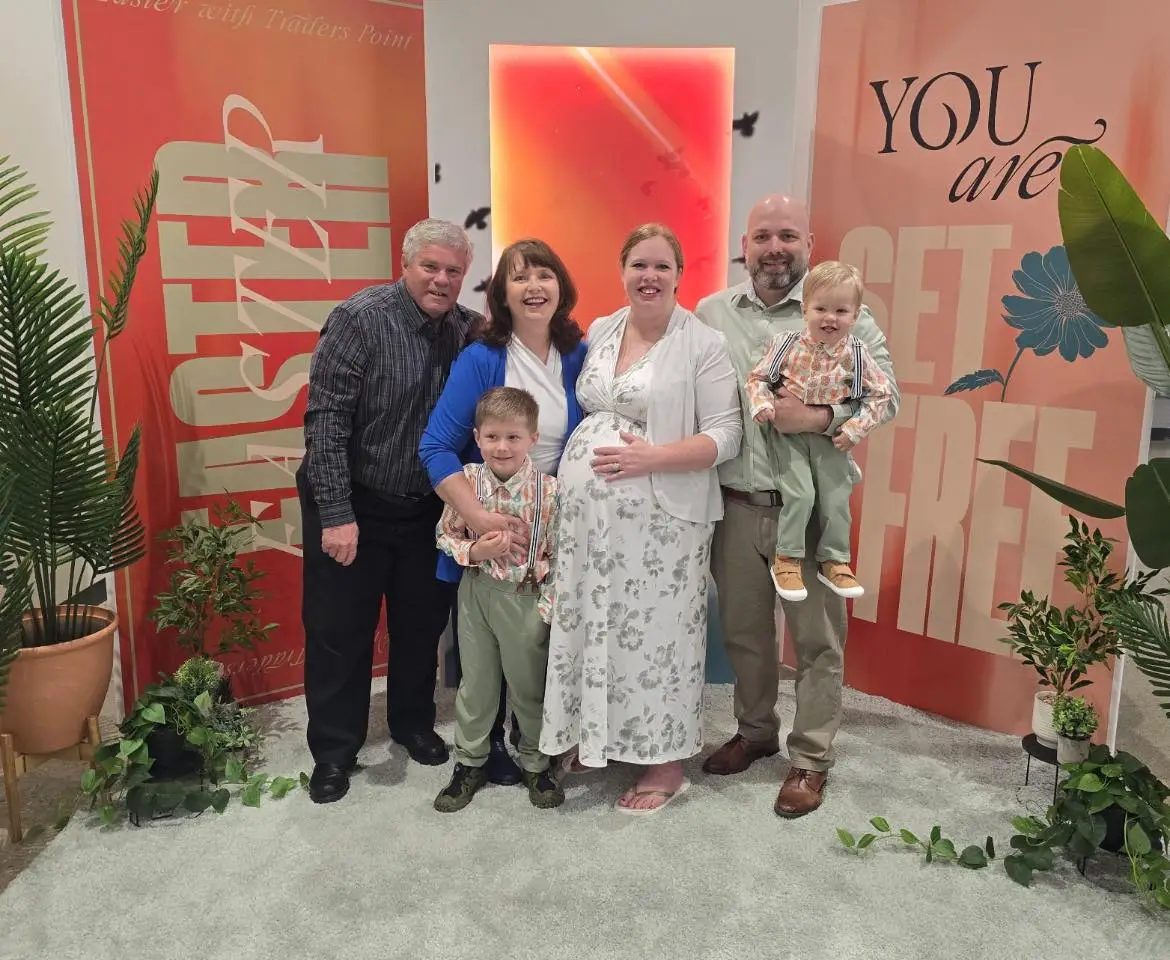 Three generations of the Polley family at the Plainfield shop